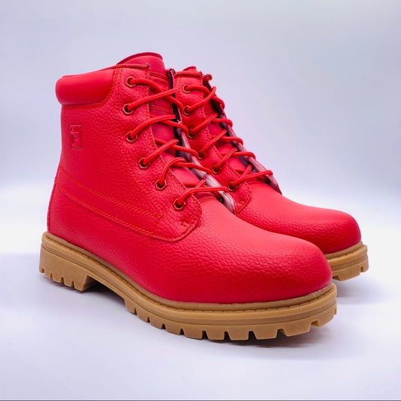 FILA Men's Edgewater 12 PB Red Boots - Picture 3 of 10
